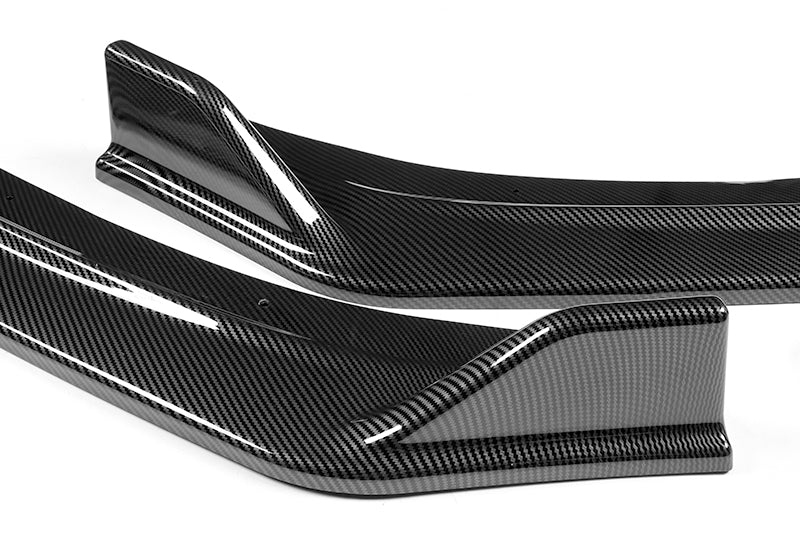For 2013-2018 Chevrolet Malibu Carbon Look Style Front Bumper Splitter Spoiler Lip 3PCS - Image 3