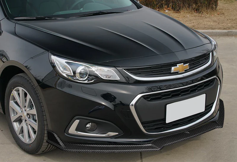 For 2013-2018 Chevrolet Malibu Carbon Look Style Front Bumper Splitter Spoiler Lip 3PCS - Image 5