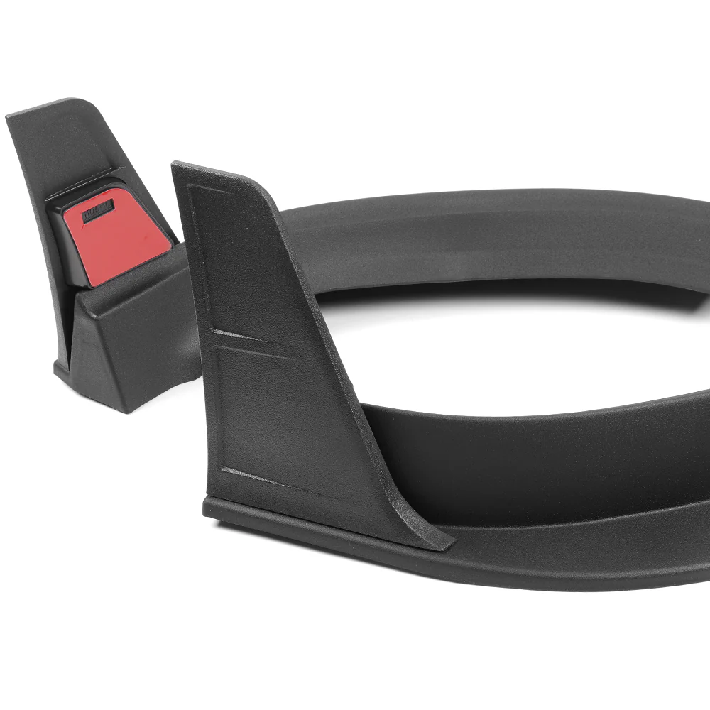 STP Style For 2013-2018 Ram 1500 / 2019-2024 Ram 1500 Classic Front Bumper Lip Spoiler Splitter -Unpainted Black - Image 4