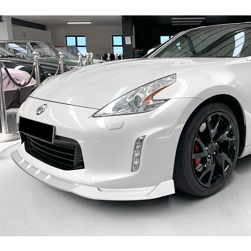 For 2013-2020 Nissan 370Z GT-Style Painted White Front Bumper Splitter Spoiler Lip 3PCS - Image 5