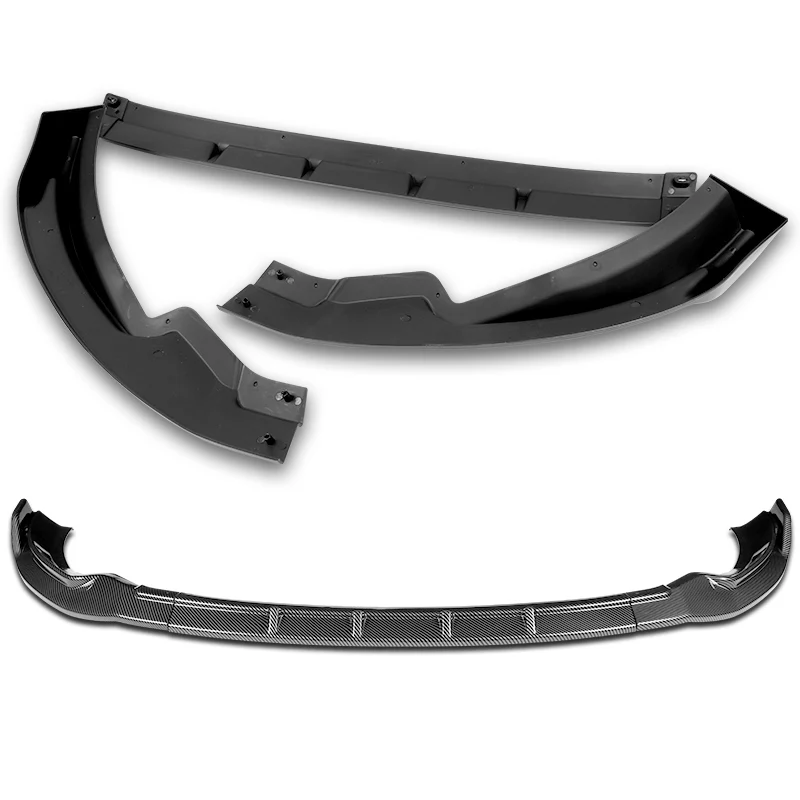 For 2013-2020 Nissan 370Z GT-Style Carbon Look Front Bumper Splitter Spoiler Lip 3PCS - Image 4