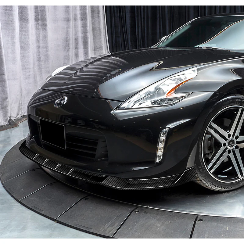 For 2013-2020 Nissan 370Z GT-Style Carbon Fiber Front Bumper Splitter Spoiler Lip 3PCS - Image 5
