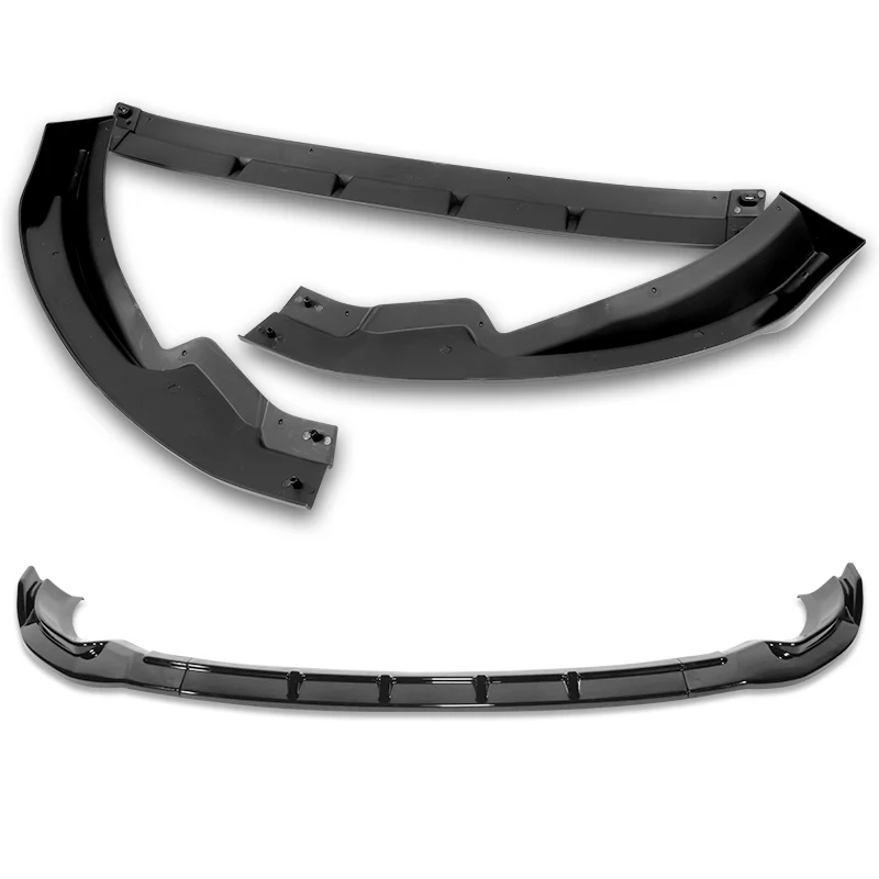 For 2013-2020 Nissan 370Z GT-Style Painted Black Front Bumper Splitter Spoiler Lip 3PCS - Image 4