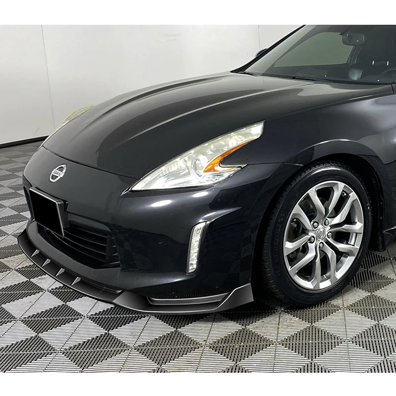 For 2013-2020 Nissan 370Z GT-Style Painted Black Front Bumper Splitter Spoiler Lip 3PCS - Image 5