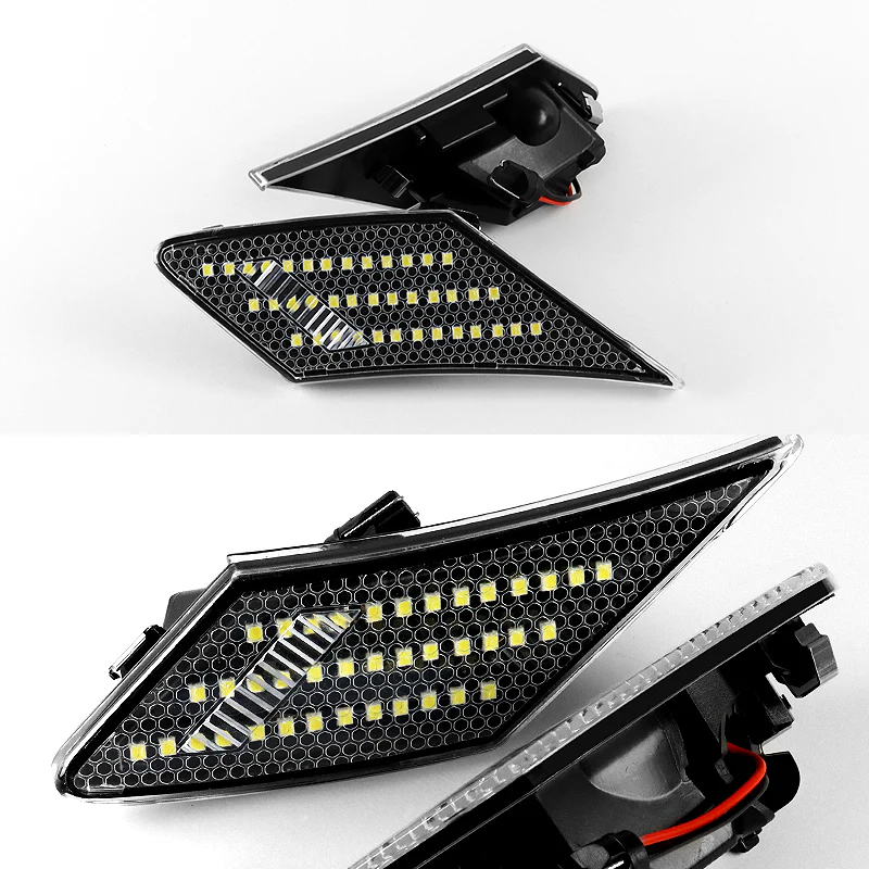 For 2013–2020 Subaru BRZ Scion FR-S Amber LED Turn Signal Bumper Side Marker Lights -Clear Lens - Image 6