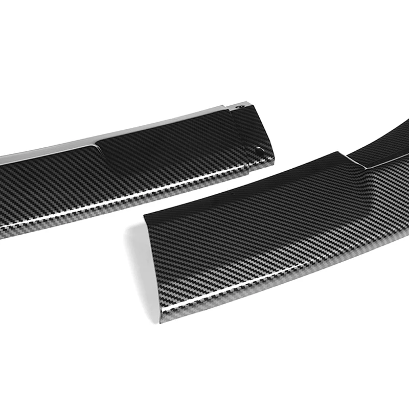 For 2014-2015 Chevy Camaro SS Z28 Carbon Look Front Bumper Splitter Spoiler Lip 3PCS - Image 2