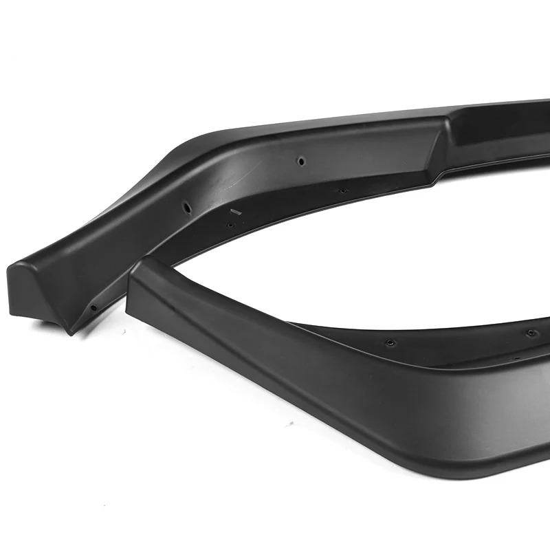 For 2014-2015 Chevy Camaro SS Z28 Matte Black Front Bumper Splitter Spoiler Lip 3PCS - Image 4