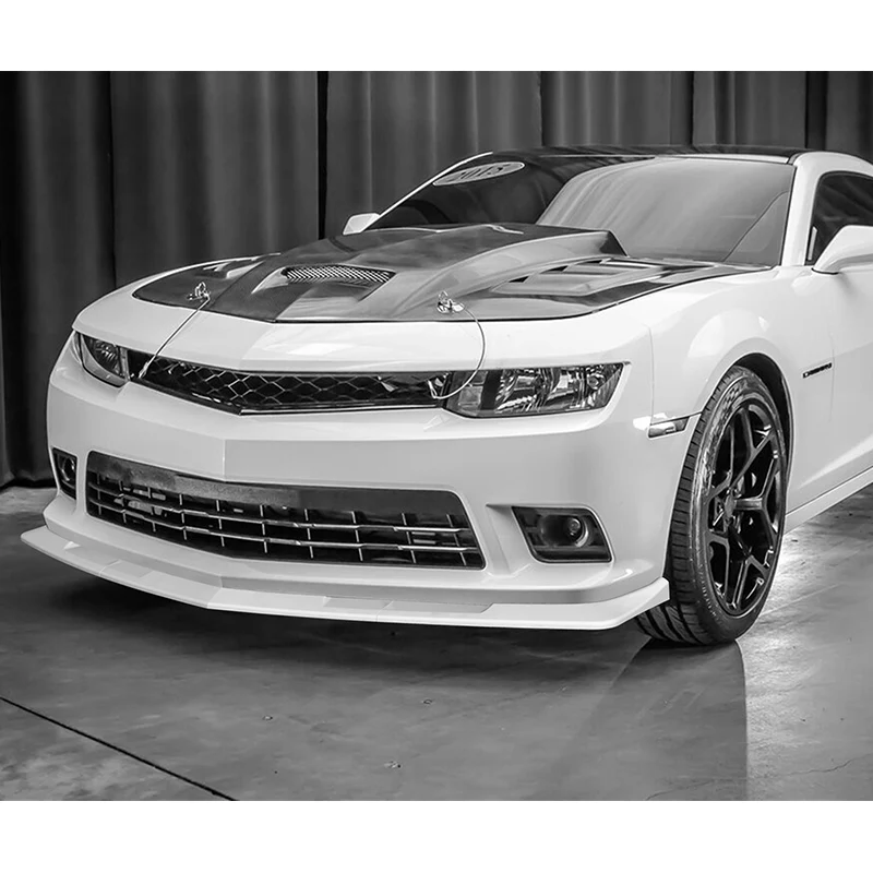 For 2014-2015 Chevy Camaro SS Z28 Painted White Front Bumper Splitter Spoiler Lip 3PCS - Image 5