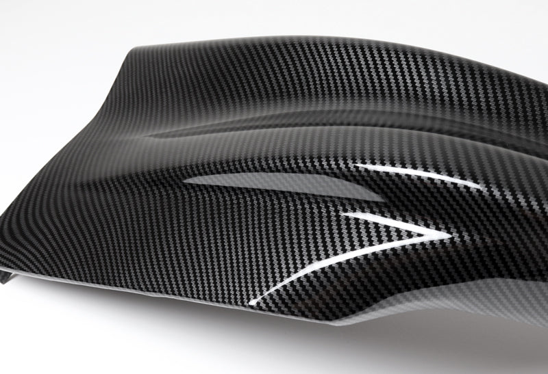 For 2014-2015 Honda Civic Coupe 2DR HFP-Style Carbon Look Style Front Bumper Body Splitter Spoiler Lip 2PCS - Image 2