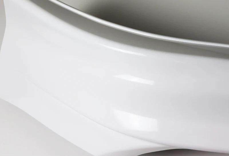 For 2014-2015 Honda Civic Coupe 2DR HFP-Style Painted White Front Bumper Body Splitter Spoiler Lip 2PCS - Image 3