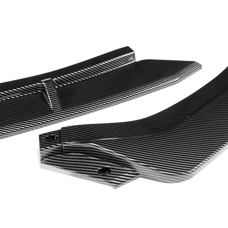 For 2014-2016 Kia Forte Koup Coupe STP-Style 3-PCS Carbon Painted Front Bumper Lip - Image 2
