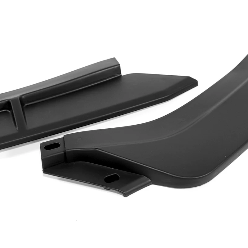 For 2014-2016 Kia Forte Koup Coupe STP-Style 3-PCS Matt Black Front Bumper Spoiler Lip - Image 2