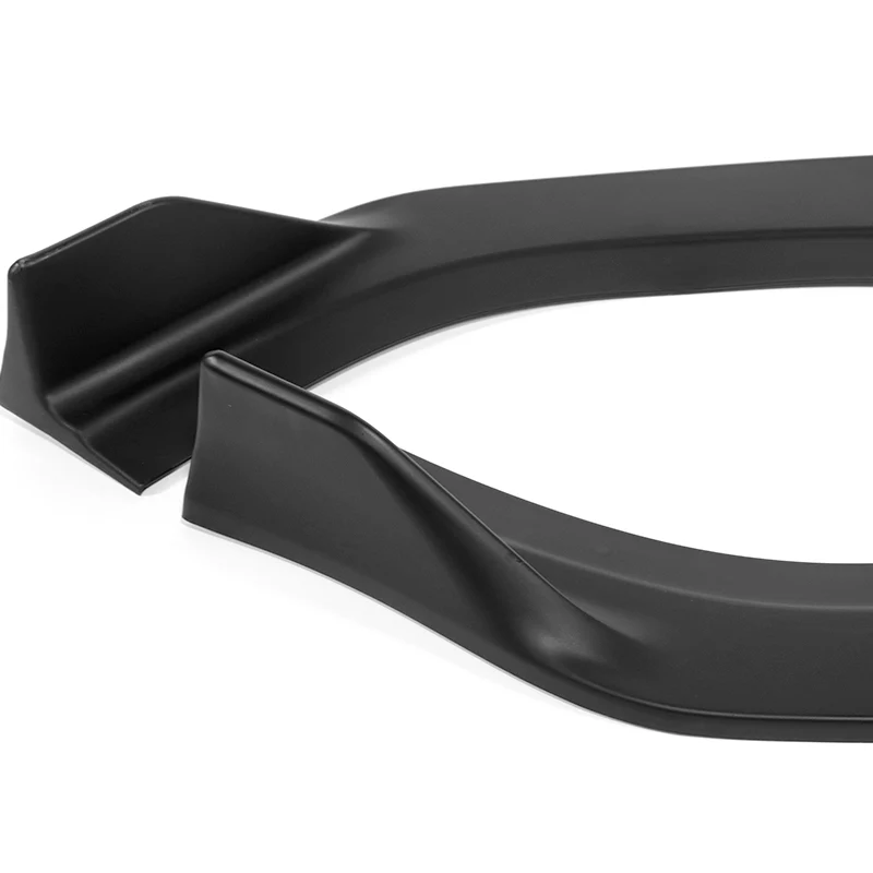 For 2014-2016 Kia Forte Koup Coupe STP-Style 3-PCS Matt Black Front Bumper Spoiler Lip - Image 3