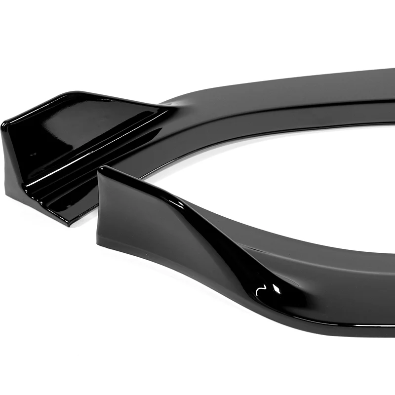For 2014-2016 Kia Forte Koup Coupe STP-Style 3-PCS Painted Black Front Bumper Lip - Image 3