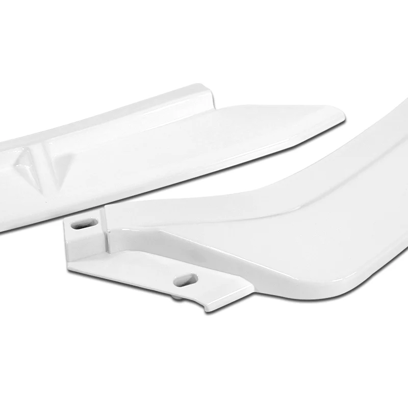 For 2014-2016 Kia Forte Koup Coupe STP-Style 3-PCS Painted White Front Bumper Lip - Image 2