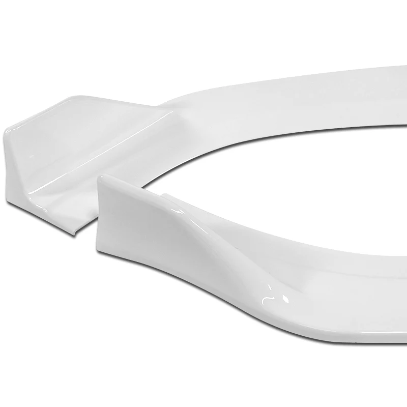 For 2014-2016 Kia Forte Koup Coupe STP-Style 3-PCS Painted White Front Bumper Lip - Image 3