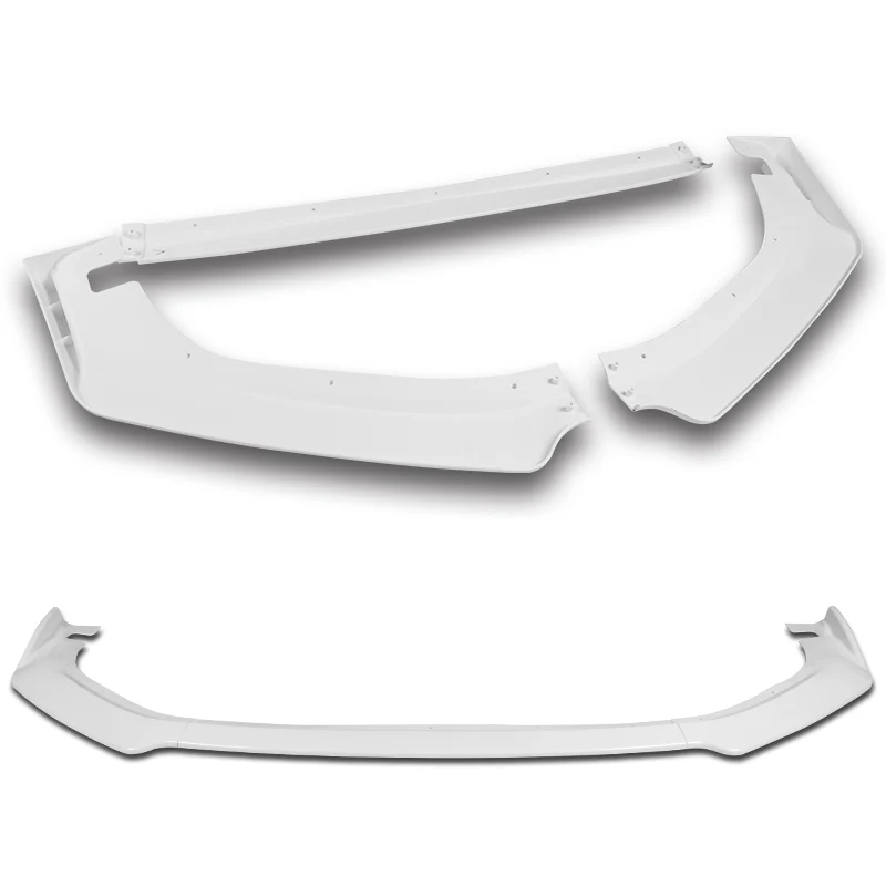 For 2014-2016 Lexus IS Base Painted White Front Bumper Splitter Spoiler Lip 3PCS - Image 4