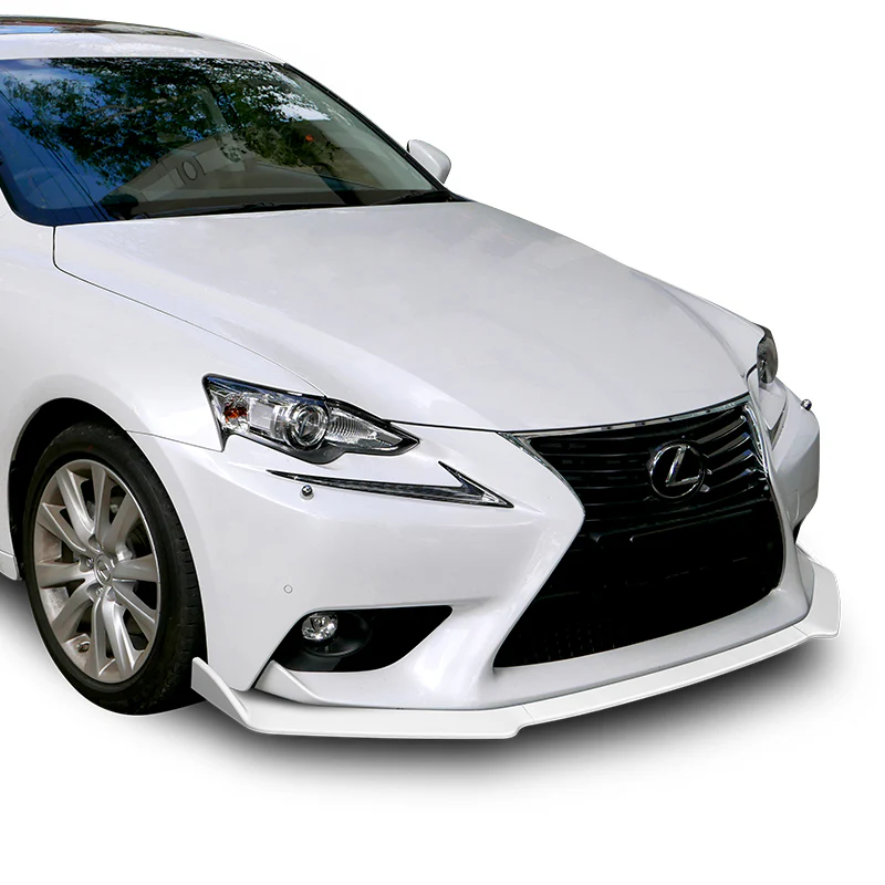 For 2014-2016 Lexus IS Base Painted White Front Bumper Splitter Spoiler Lip 3PCS - Image 5