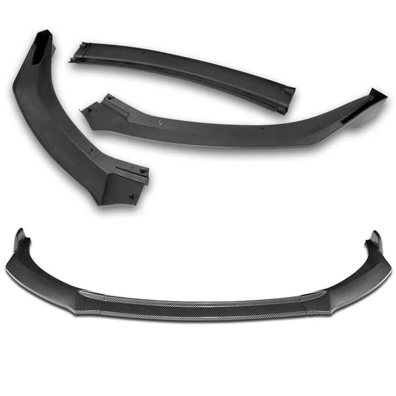 For 2014-2016 Toyota Corolla S GT-Style 3-Pcs Carbon Painted Front Bumper Spoiler Lip - Image 4