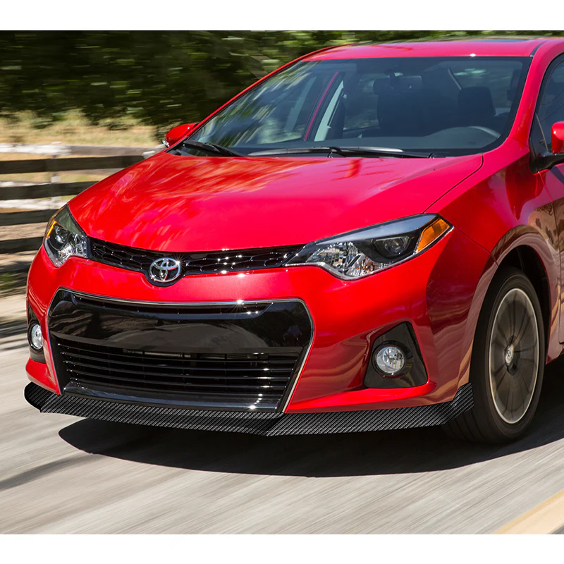 For 2014-2016 Toyota Corolla S GT-Style 3-Pcs Carbon Painted Front Bumper Spoiler Lip - Image 5