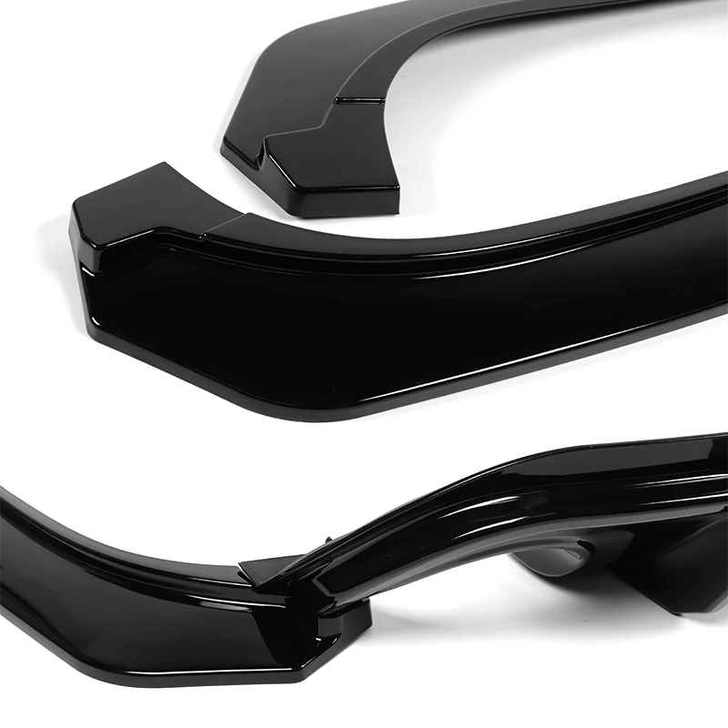 For 2014-2017 Infiniti Q50 Painted Black Rear Bumper Diffuser Lip W / Smoke LED Light - Image 7