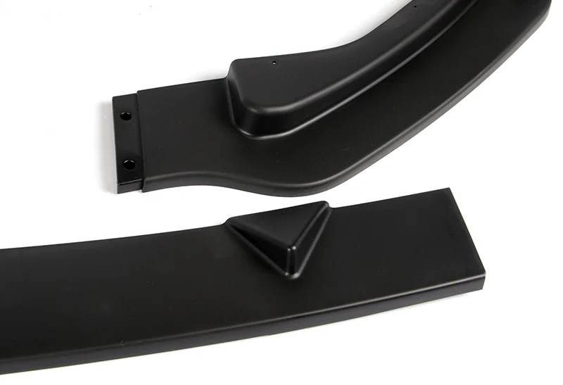 For 2014-2017 Infiniti Q50 Premium Matt Black Front Bumper Splitter Spoiler Lip 3PCS - Image 2