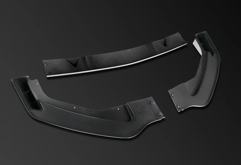 For 2014-2017 Infiniti Q50 Premium Painted White Front Bumper Splitter Spoiler Lip 3PCS - Image 4