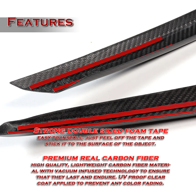 For 2014–2017 Infiniti Q50 Rear Trunk Tailgate Cover Trim -Real Carbon Fiber - Image 3