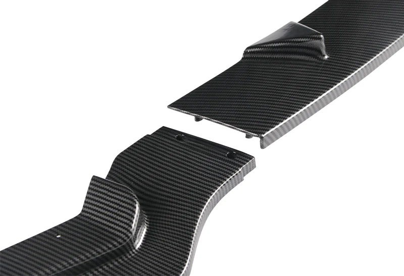 For 2014-2017 Infiniti Q50 Sport Carbon Look Front Bumper Body Spoiler Lip 3pcs - Image 3