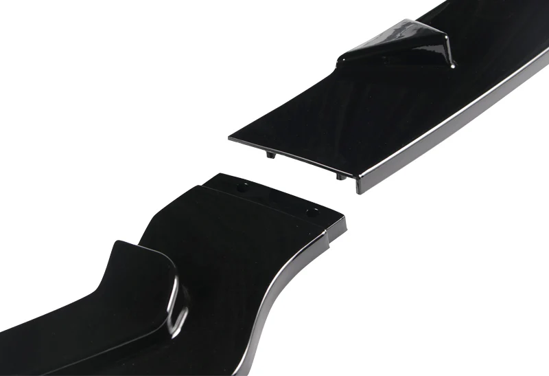 For 2014-2017 Infiniti Q50 Sport Painted Black Front Bumper Body Kit Lip 3pcs - Image 4
