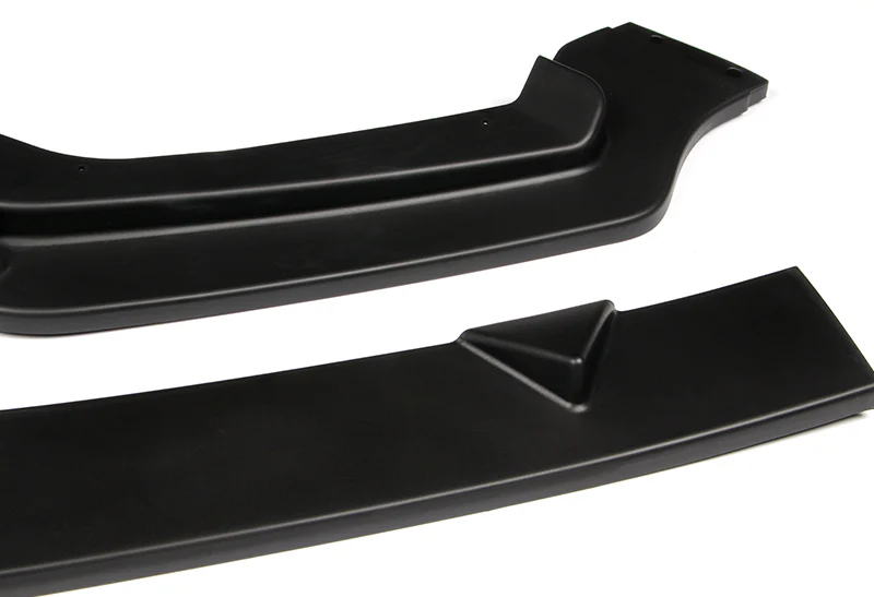 For 2014-2017 Infiniti Q50 Sport Unpainted Black Front Bumper Body Kit Lip 3pcs - Image 2