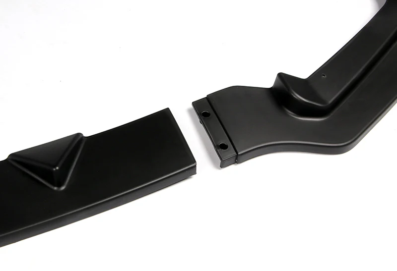 For 2014-2017 Infiniti Q50 Sport Unpainted Black Front Bumper Body Kit Lip 3pcs - Image 3