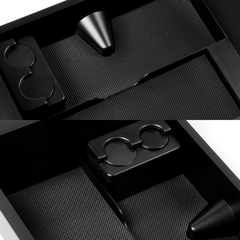 For 2014 - 2018 Chevrolet Chevy Silverado / Tahoe / Sierra / Yukon Center Console Organizer Tray Armrest Storage Box With Wireless Charger And USB Ports - Image 2
