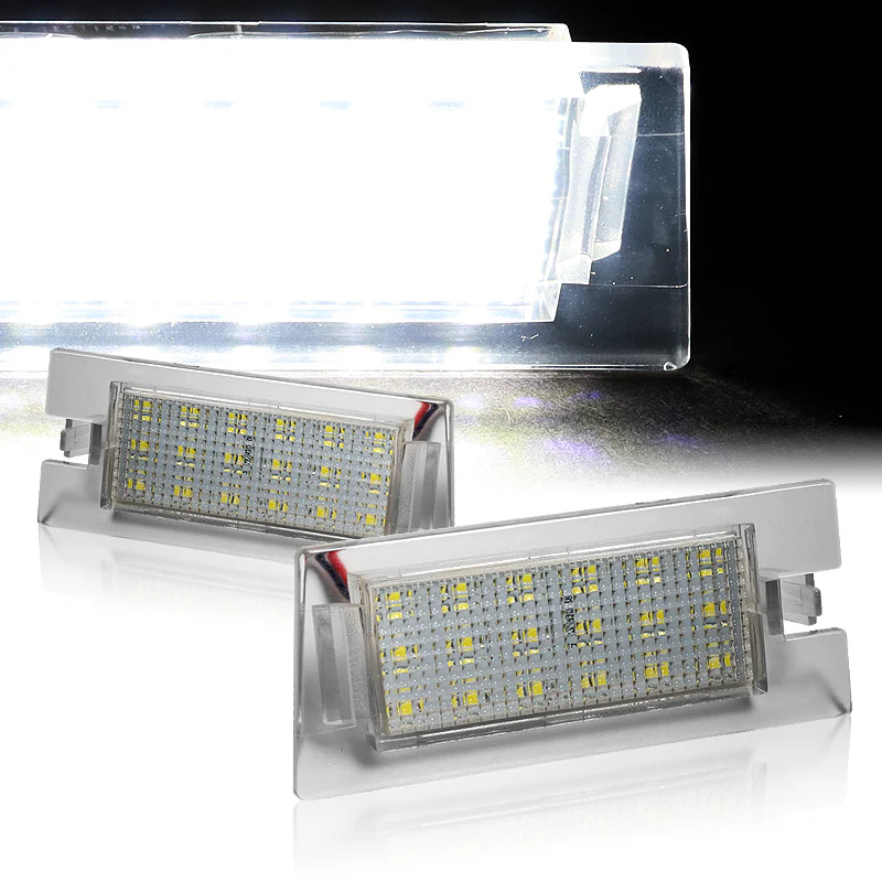 For 2014-2018 Jeep Cherokee Xenon White 18-SMD LED 6000K License Plate Lights - Image 8
