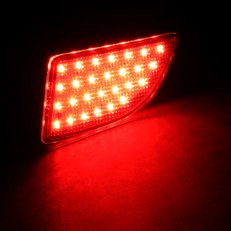 For 2014 – 2018 Mazda 3 Hatchback LED Rear Bumper Stop Brake Light Kit -Red Lens - Image 5