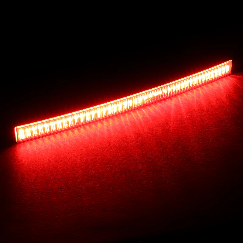 For 2014–2019 Chevrolet Chevy Corvette C7 LED Rear Bumper Reflector Stop Brake Light Kit -Smoked Lens - Image 4
