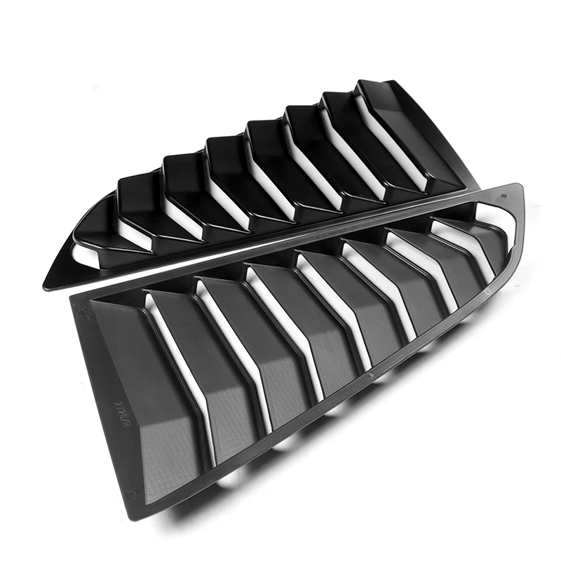 For 2014 - 2019 Chevrolet Corvette C7 ABS Side Window Louvers Scoop Sun Shade Covers Vent -Black - Image 3