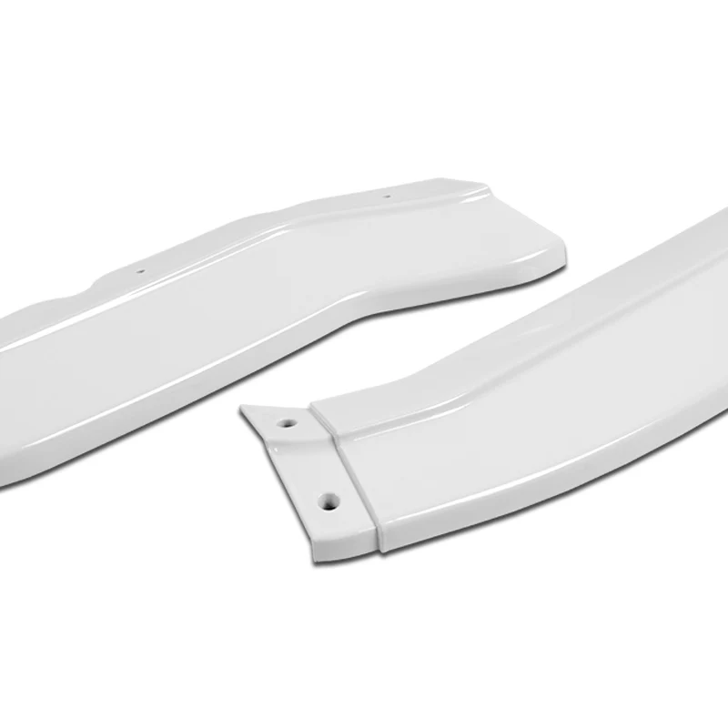 For 2014-2019 Chevrolet Corvette C7 ST-Style Painted White Front Bumper Splitter Spoiler Lip 3PCS - Image 2
