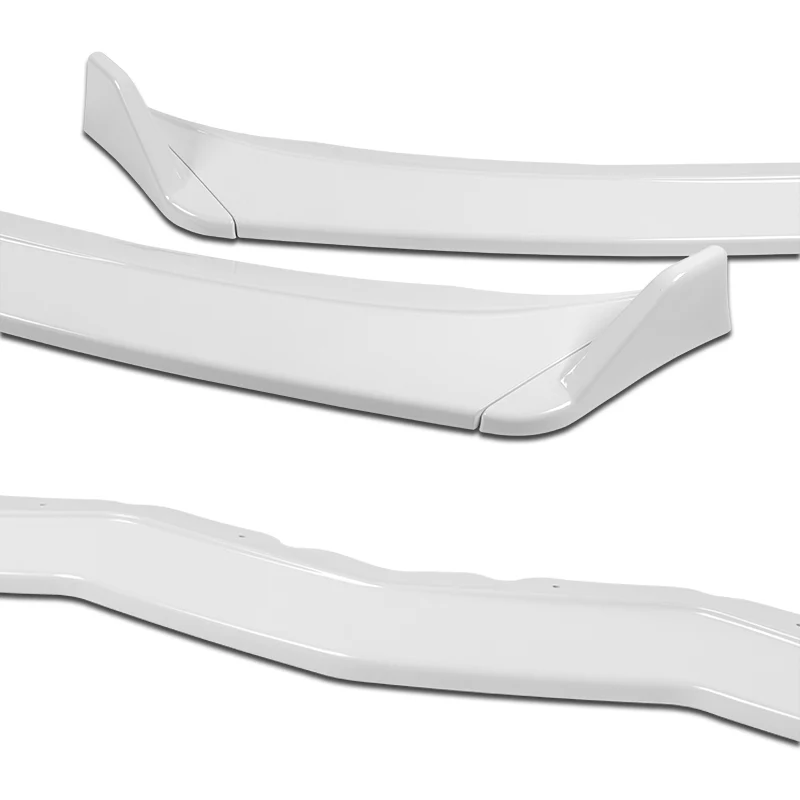 For 2014-2019 Chevrolet Corvette C7 ST-Style Painted White Front Bumper Splitter Spoiler Lip 3PCS - Image 5