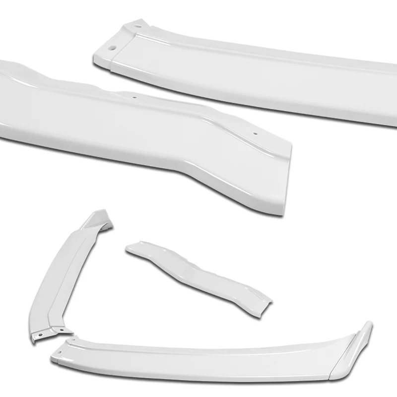 For 2014-2019 Chevrolet Corvette C7 ST-Style Painted White Front Bumper Splitter Spoiler Lip 3PCS - Image 6