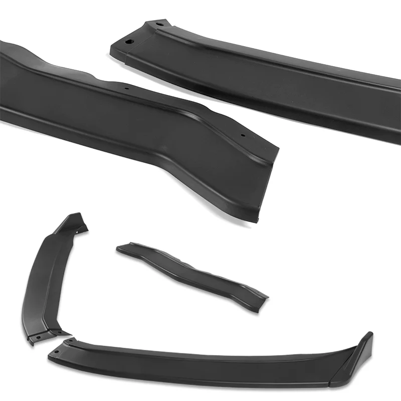 For 2014-2019 Chevrolet Corvette C7 ST-Style Unpainted Matte Black Front Bumper Splitter Spoiler Lip 3PCS - Image 6