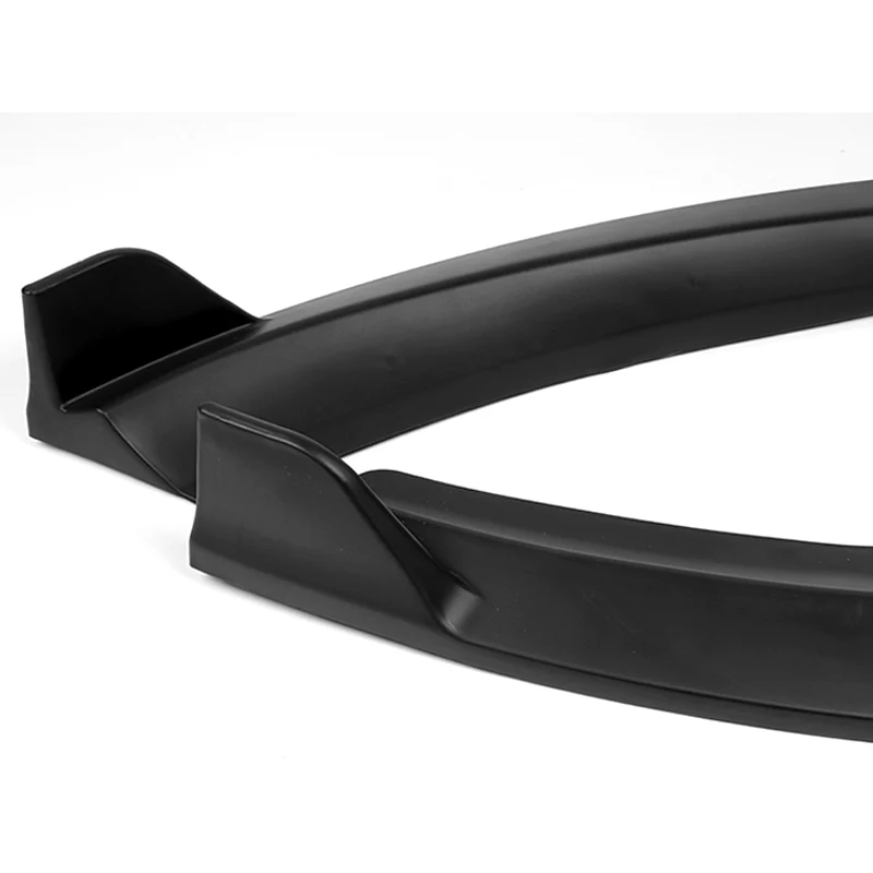 For 2014-2019 Ford Fiesta STP-Style  3-PCS Matt Black Front Bumper Body Kit Spoiler Lip - Image 3