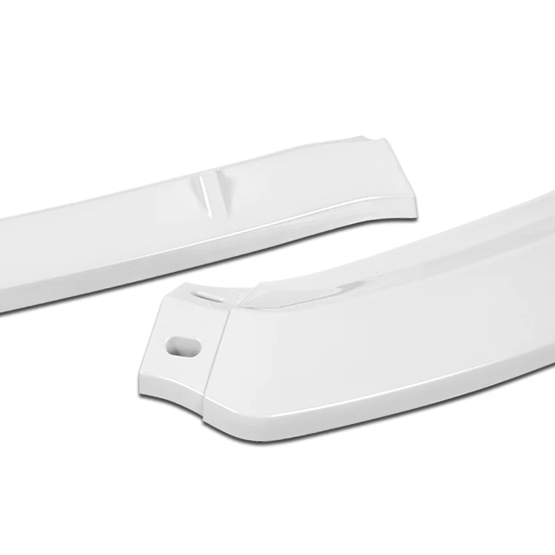 For 2014-2019 Ford Fiesta STP-Style 3-PCS  Painted White Front Bumper Body Spoiler Lip - Image 3