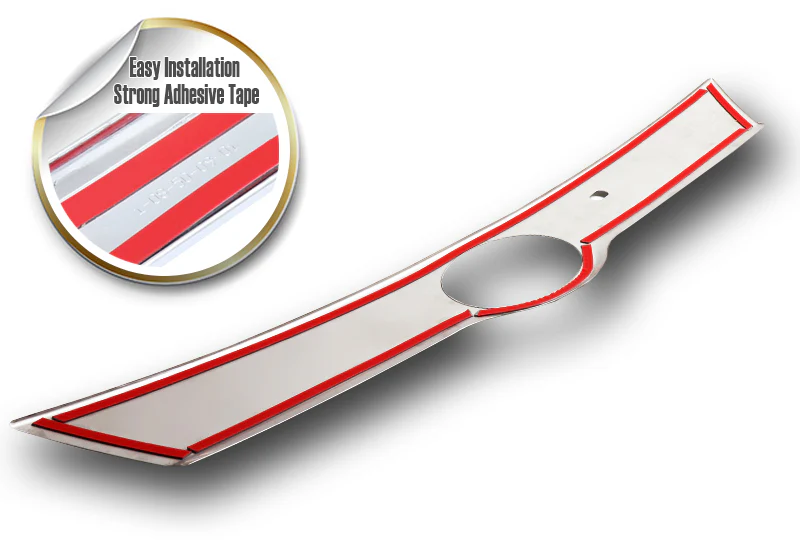 For 2014–2019 Toyota Highlander Chrome ABS Rear Trunk Trim Cover - Image 2