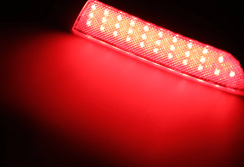 For 2014–2020 Mercedes-Benz Vito Valente Metris 60-LED Rear Bumper Stop Brake Light Kit -Red Lens - Image 4