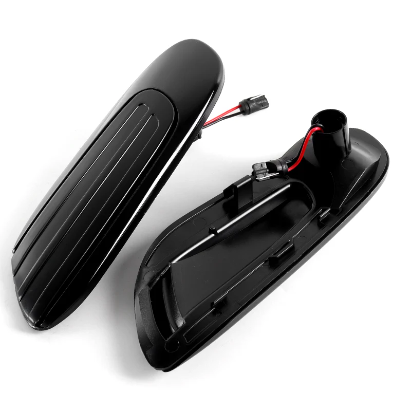 For 2014–2020 Mini Cooper F55 F56 F57 Amber LED Turn Signal Front Fender Side Marker Lights -Smoked Lens - Image 2