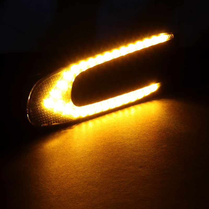 For 2014–2020 Mini Cooper F55 F56 F57 Amber LED Turn Signal Front Fender Side Marker Lights -Smoked Lens - Image 4