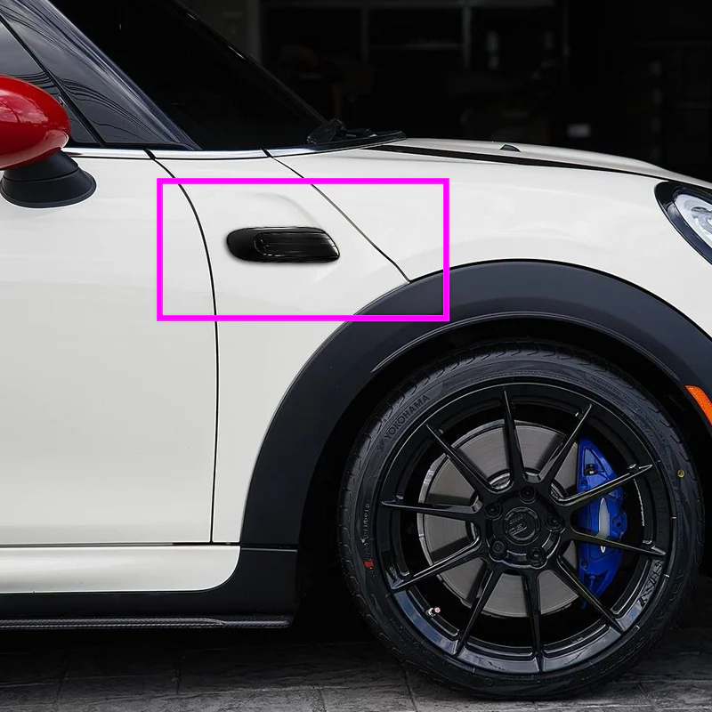For 2014–2020 Mini Cooper F55 F56 F57 Amber LED Turn Signal Front Fender Side Marker Lights -Smoked Lens - Image 5