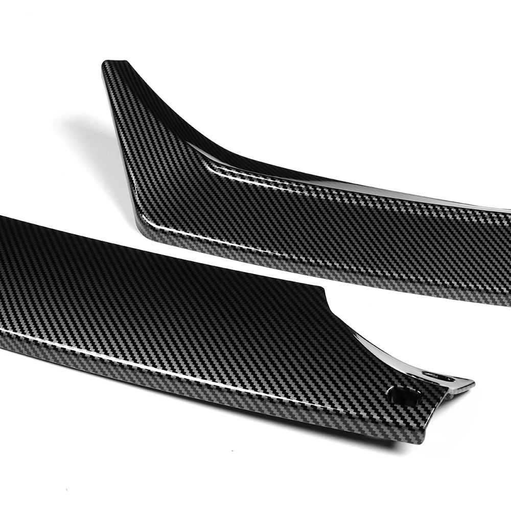 For 2014-2021 BMW 2-Series F22 F23 Base Front Bumper Splitter Spoiler Lip 5PCS -Carbon Fiber Look - Image 2