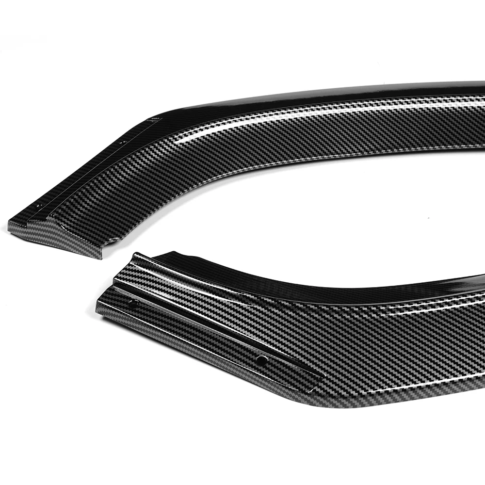 For 2014-2021 BMW 2-Series F22 F23 Base Front Bumper Splitter Spoiler Lip 5PCS -Carbon Fiber Look - Image 3